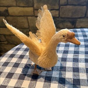Decorative Straw Goose  Figurine